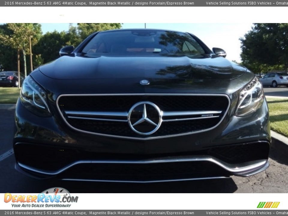 2016 Mercedes-Benz S 63 AMG 4Matic Coupe Magnetite Black Metallic / designo Porcelain/Espresso Brown Photo #8