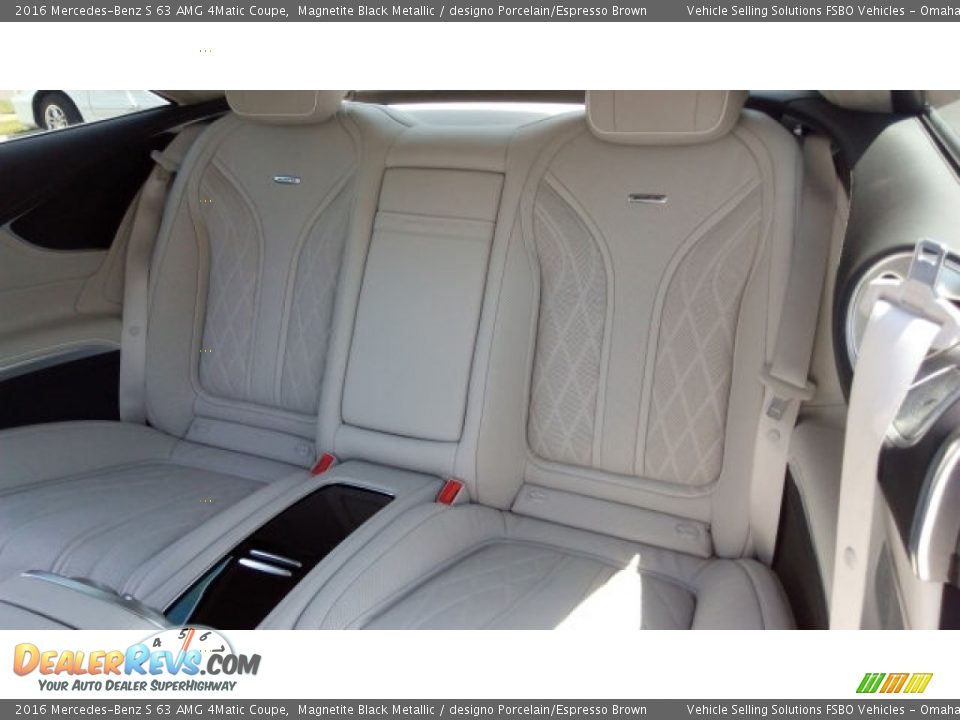 Rear Seat of 2016 Mercedes-Benz S 63 AMG 4Matic Coupe Photo #14