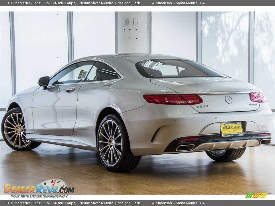 2016 Mercedes-Benz S 550 4Matic Coupe Iridium Silver Metallic / designo Black Photo #3