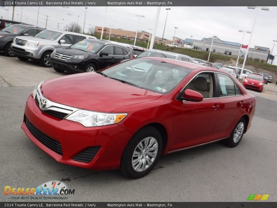 2014 Toyota Camry LE Barcelona Red Metallic / Ivory Photo #5