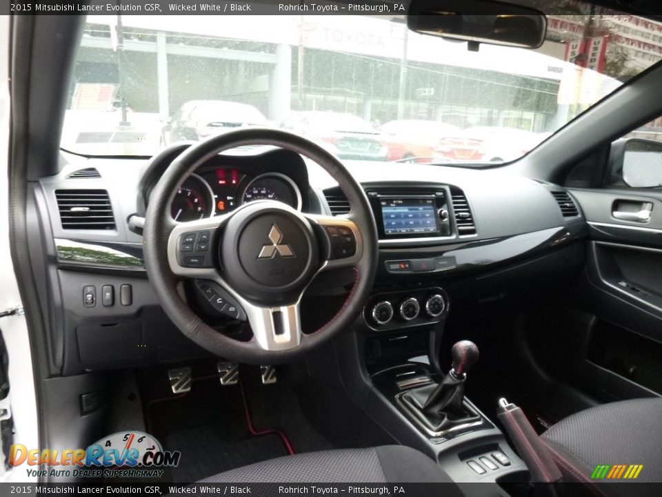 Black Interior - 2015 Mitsubishi Lancer Evolution GSR Photo #7