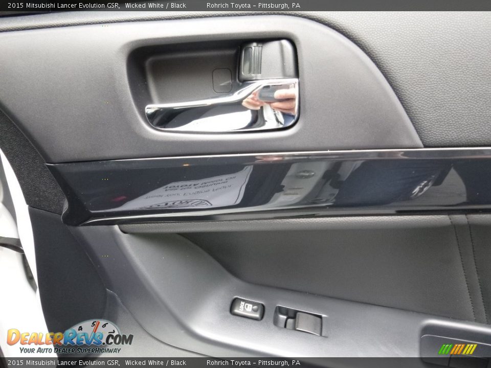 2015 Mitsubishi Lancer Evolution GSR Wicked White / Black Photo #10