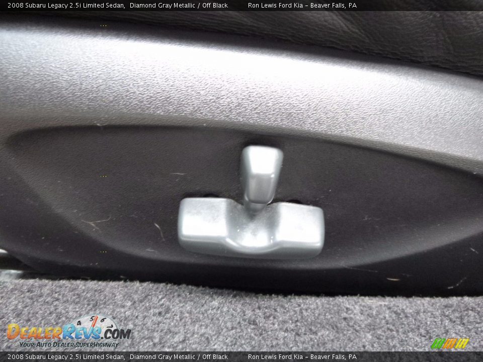 2008 Subaru Legacy 2.5i Limited Sedan Diamond Gray Metallic / Off Black Photo #15