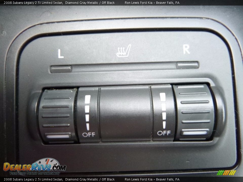 2008 Subaru Legacy 2.5i Limited Sedan Diamond Gray Metallic / Off Black Photo #18