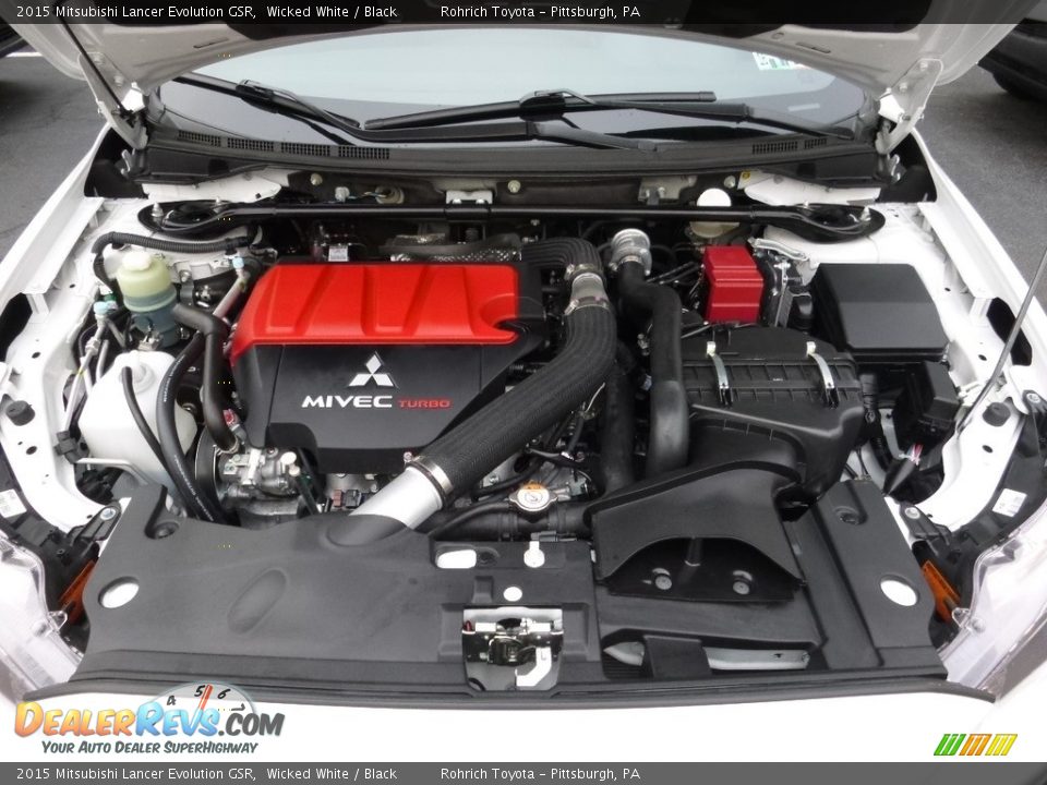 2015 Mitsubishi Lancer Evolution GSR 2.0 Liter Turbocharged DOHC 16-Valve MIVEC 4 Cylinder Engine Photo #16