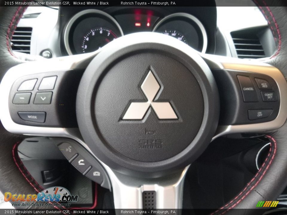 2015 Mitsubishi Lancer Evolution GSR Steering Wheel Photo #19
