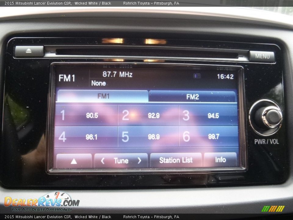 2015 Mitsubishi Lancer Evolution GSR Wicked White / Black Photo #23