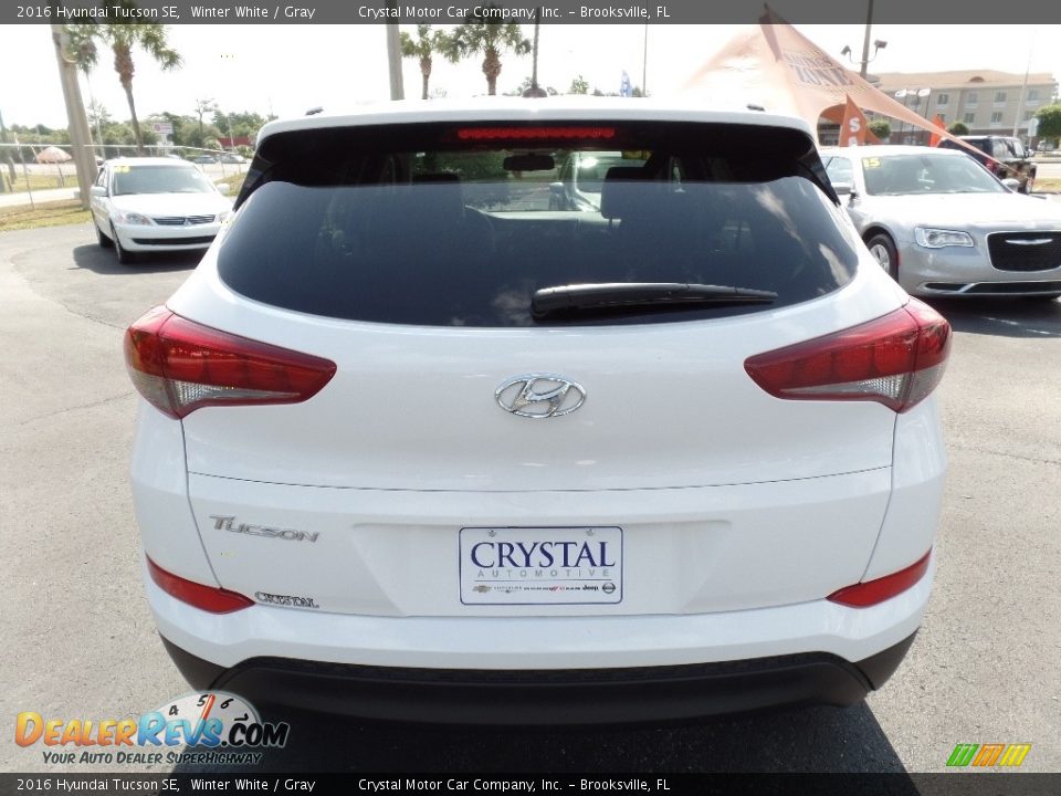 2016 Hyundai Tucson SE Winter White / Gray Photo #8