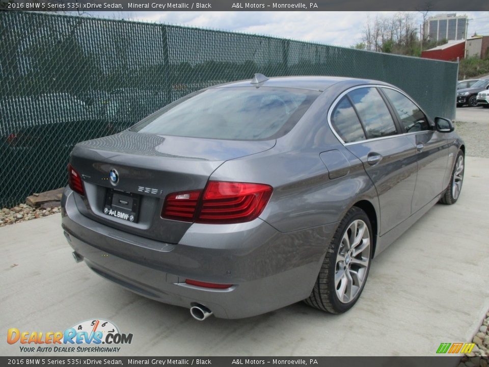 2016 BMW 5 Series 535i xDrive Sedan Mineral Grey Metallic / Black Photo #4