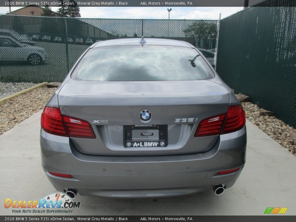 2016 BMW 5 Series 535i xDrive Sedan Mineral Grey Metallic / Black Photo #9