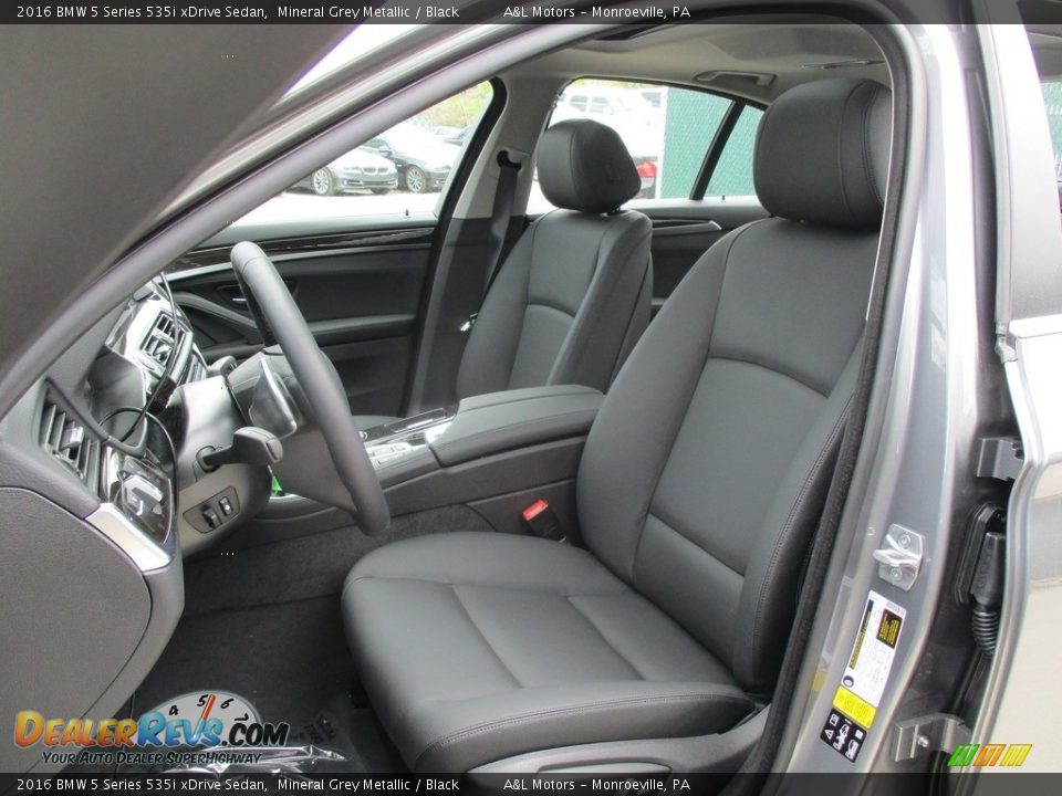 2016 BMW 5 Series 535i xDrive Sedan Mineral Grey Metallic / Black Photo #12