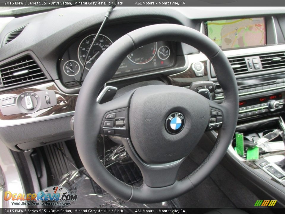 2016 BMW 5 Series 535i xDrive Sedan Mineral Grey Metallic / Black Photo #14