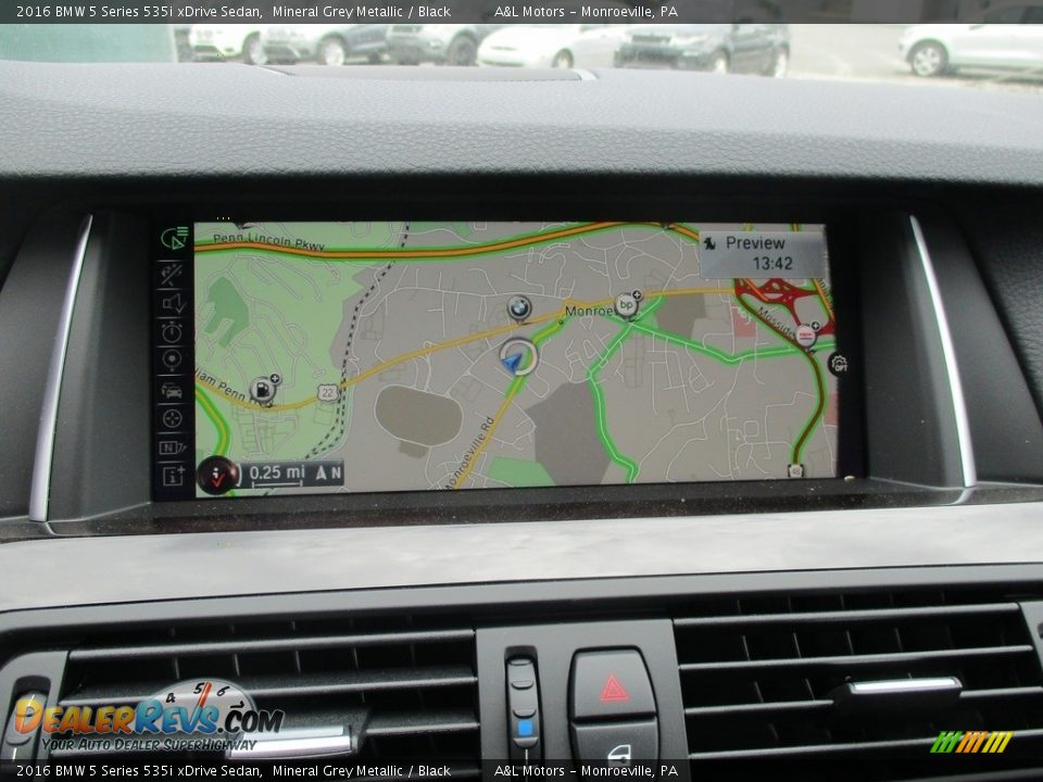 2016 BMW 5 Series 535i xDrive Sedan Mineral Grey Metallic / Black Photo #16