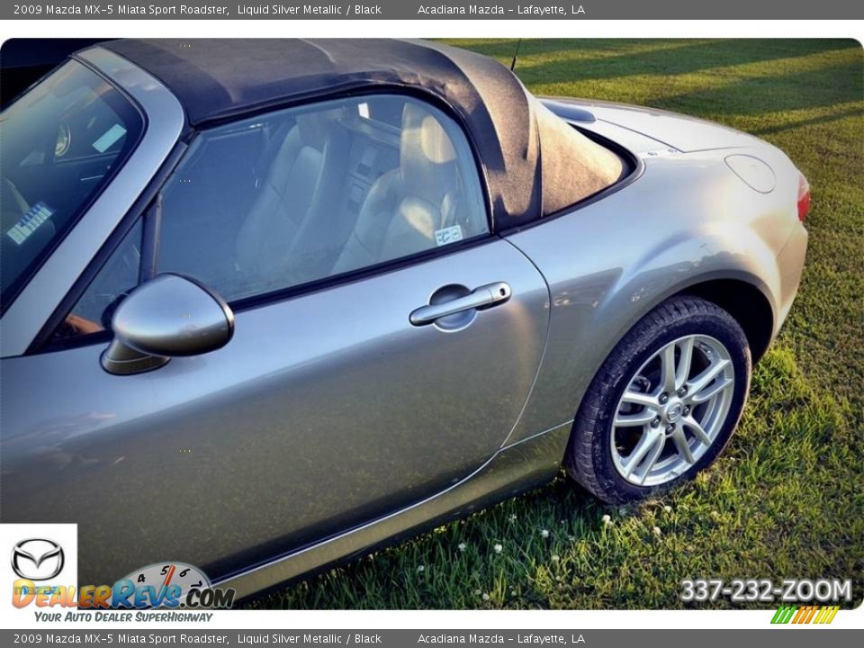 2009 Mazda MX-5 Miata Sport Roadster Liquid Silver Metallic / Black Photo #4