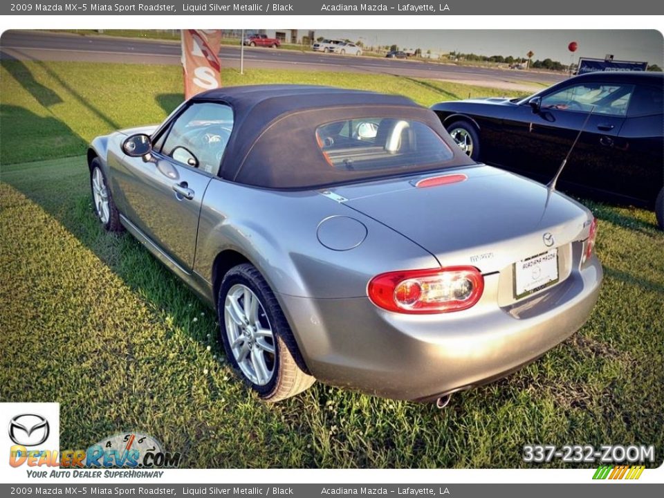 2009 Mazda MX-5 Miata Sport Roadster Liquid Silver Metallic / Black Photo #5