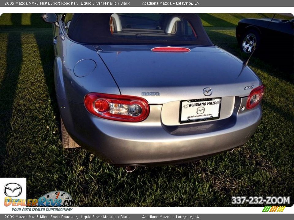 2009 Mazda MX-5 Miata Sport Roadster Liquid Silver Metallic / Black Photo #6