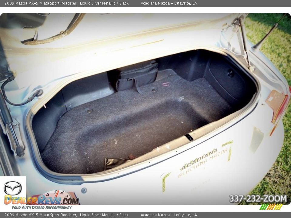 2009 Mazda MX-5 Miata Sport Roadster Liquid Silver Metallic / Black Photo #9