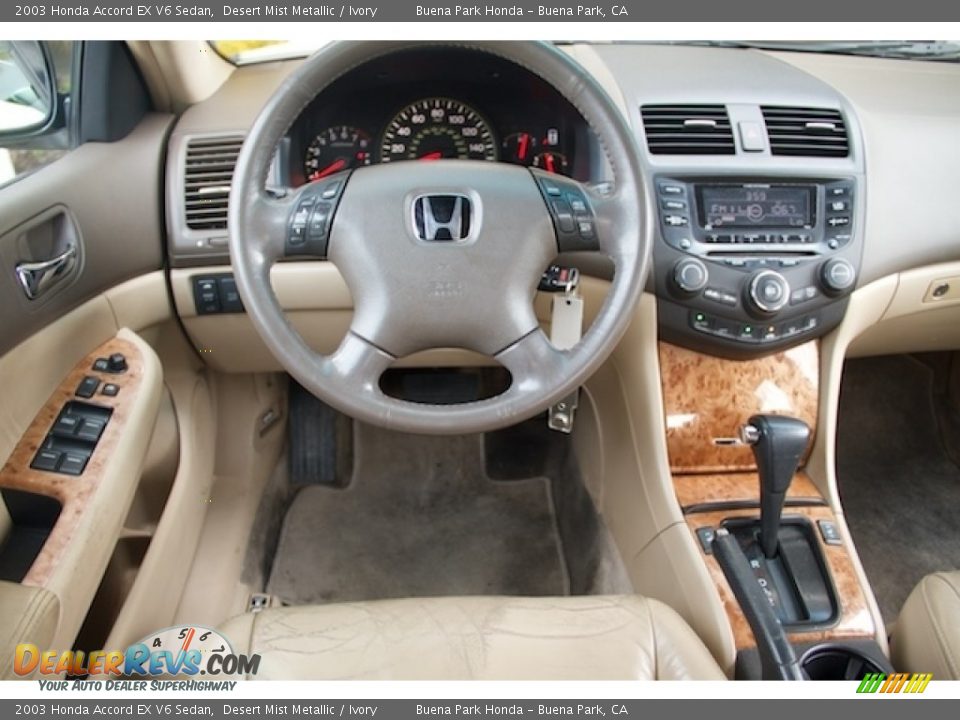 2003 Honda Accord EX V6 Sedan Desert Mist Metallic / Ivory Photo #5
