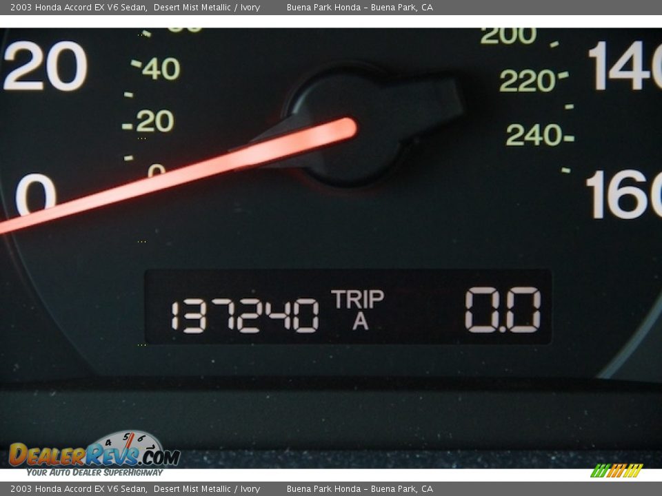 2003 Honda Accord EX V6 Sedan Desert Mist Metallic / Ivory Photo #6