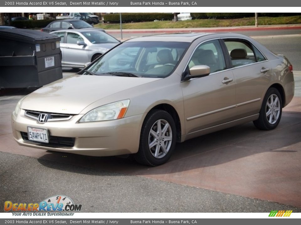 2003 Honda Accord EX V6 Sedan Desert Mist Metallic / Ivory Photo #8