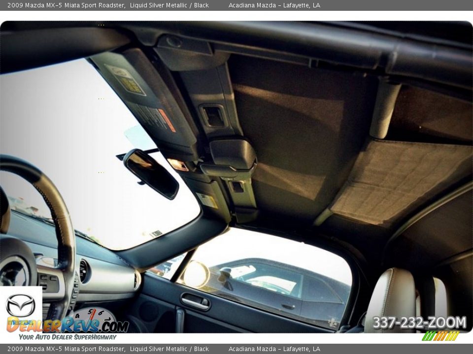 2009 Mazda MX-5 Miata Sport Roadster Liquid Silver Metallic / Black Photo #12