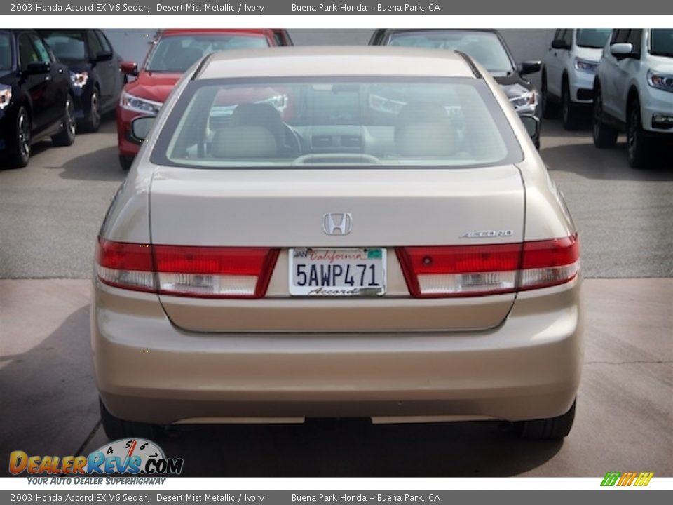 2003 Honda Accord EX V6 Sedan Desert Mist Metallic / Ivory Photo #10