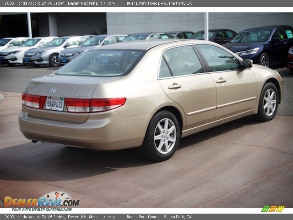 2003 Honda Accord EX V6 Sedan Desert Mist Metallic / Ivory Photo #11