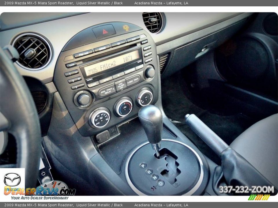 2009 Mazda MX-5 Miata Sport Roadster Liquid Silver Metallic / Black Photo #15