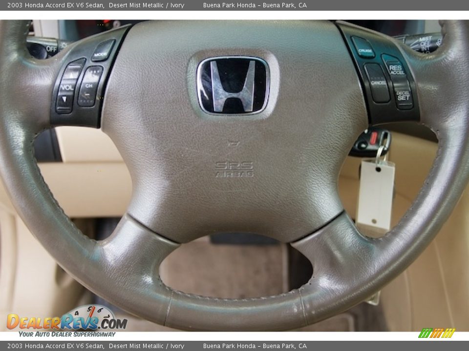 2003 Honda Accord EX V6 Sedan Desert Mist Metallic / Ivory Photo #13