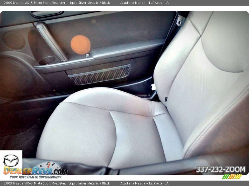 2009 Mazda MX-5 Miata Sport Roadster Liquid Silver Metallic / Black Photo #16