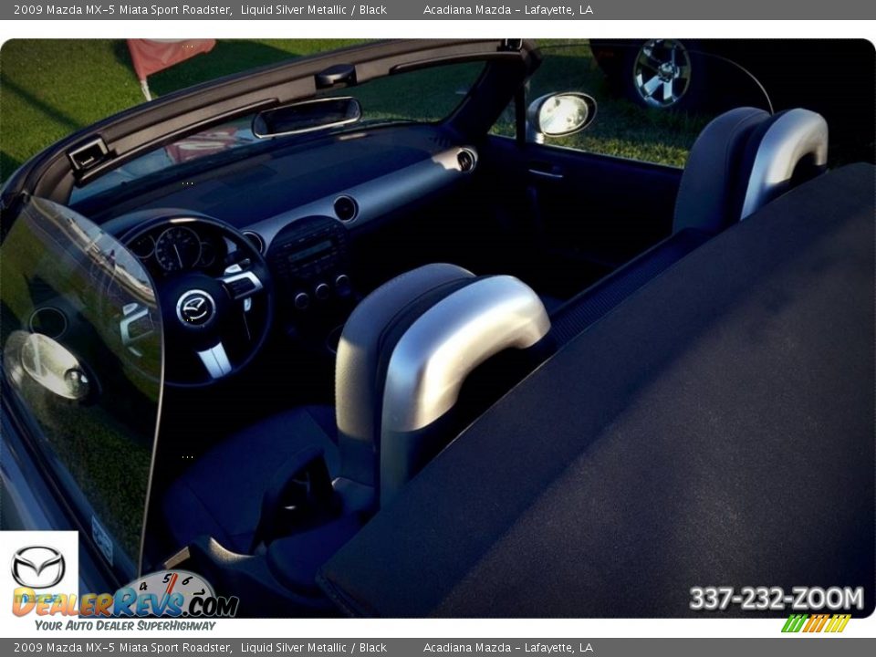 2009 Mazda MX-5 Miata Sport Roadster Liquid Silver Metallic / Black Photo #18