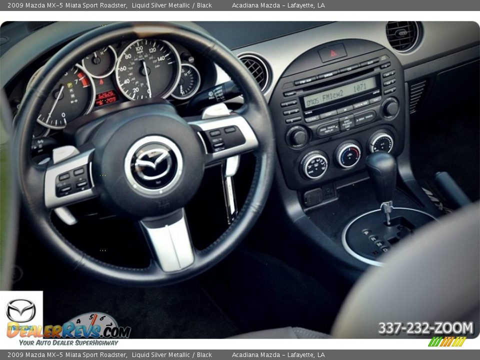 2009 Mazda MX-5 Miata Sport Roadster Liquid Silver Metallic / Black Photo #19