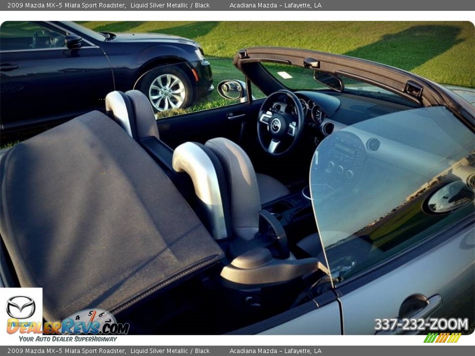 2009 Mazda MX-5 Miata Sport Roadster Liquid Silver Metallic / Black Photo #20