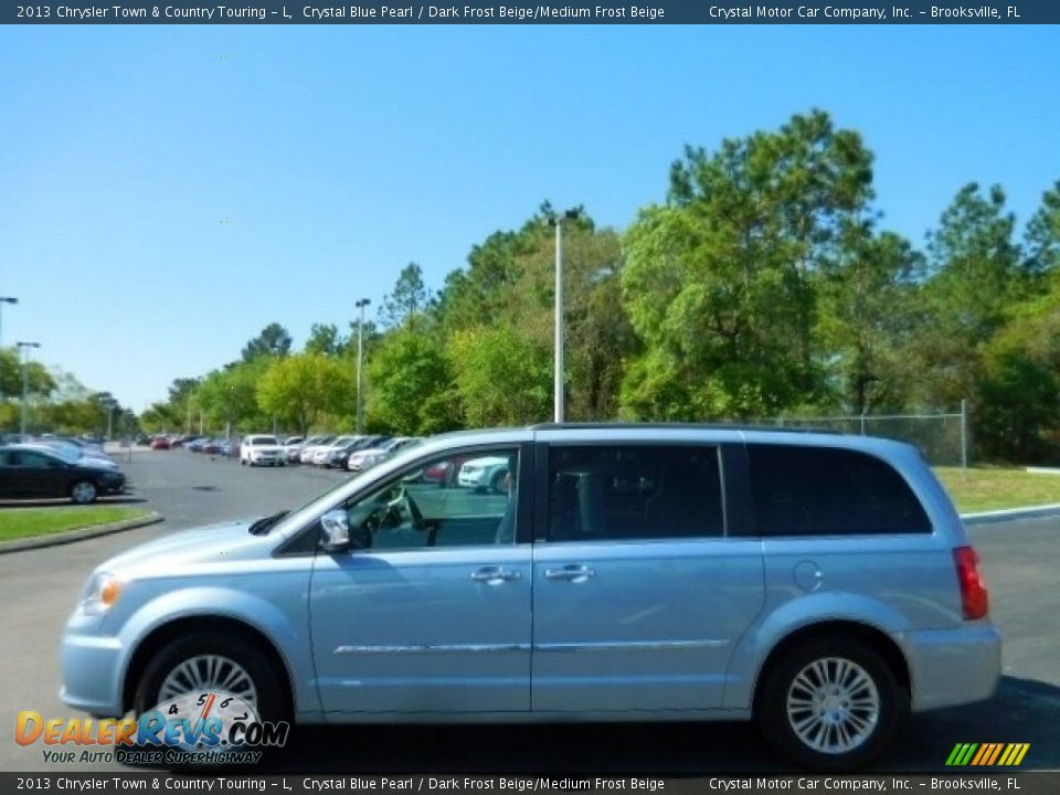2013 Chrysler Town & Country Touring - L Crystal Blue Pearl / Dark Frost Beige/Medium Frost Beige Photo #2