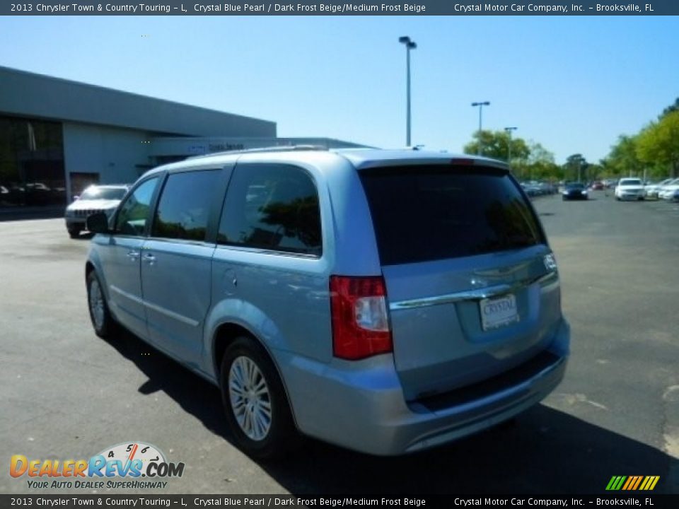 2013 Chrysler Town & Country Touring - L Crystal Blue Pearl / Dark Frost Beige/Medium Frost Beige Photo #3