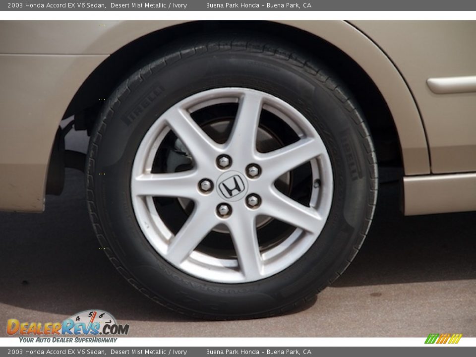 2003 Honda Accord EX V6 Sedan Desert Mist Metallic / Ivory Photo #27
