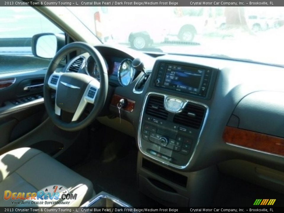 2013 Chrysler Town & Country Touring - L Crystal Blue Pearl / Dark Frost Beige/Medium Frost Beige Photo #13