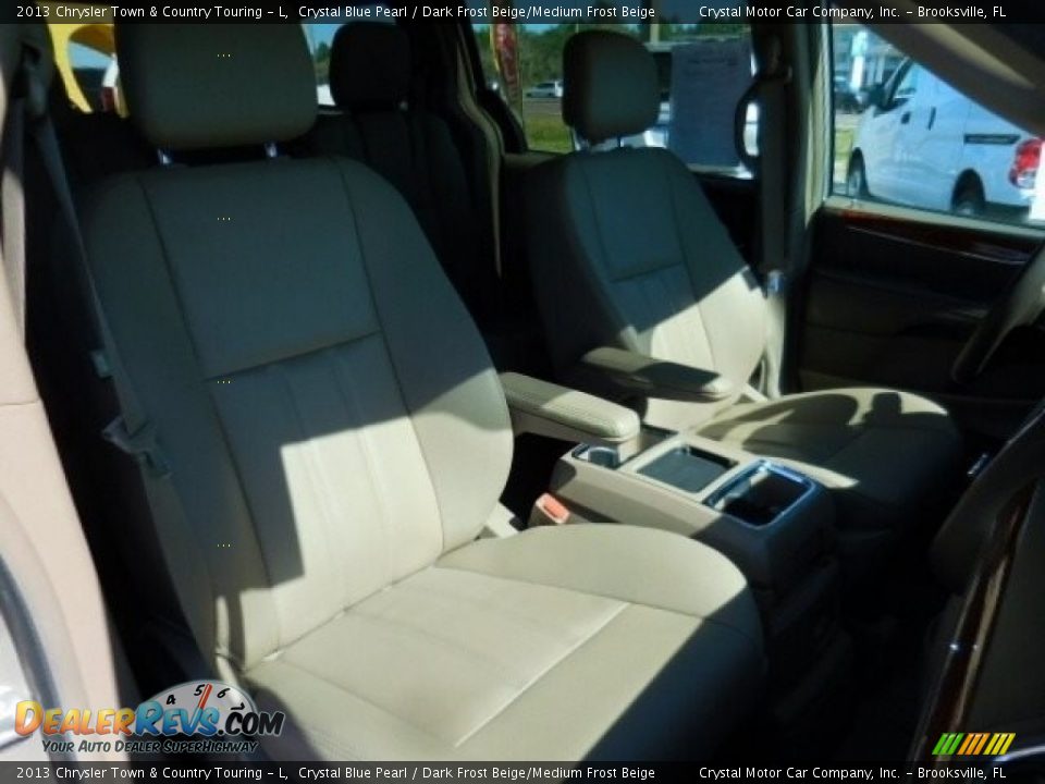 2013 Chrysler Town & Country Touring - L Crystal Blue Pearl / Dark Frost Beige/Medium Frost Beige Photo #14
