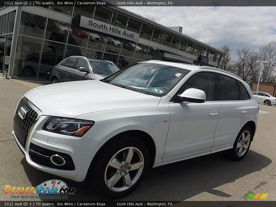 2012 Audi Q5 3.2 FSI quattro Ibis White / Cardamom Beige Photo #1