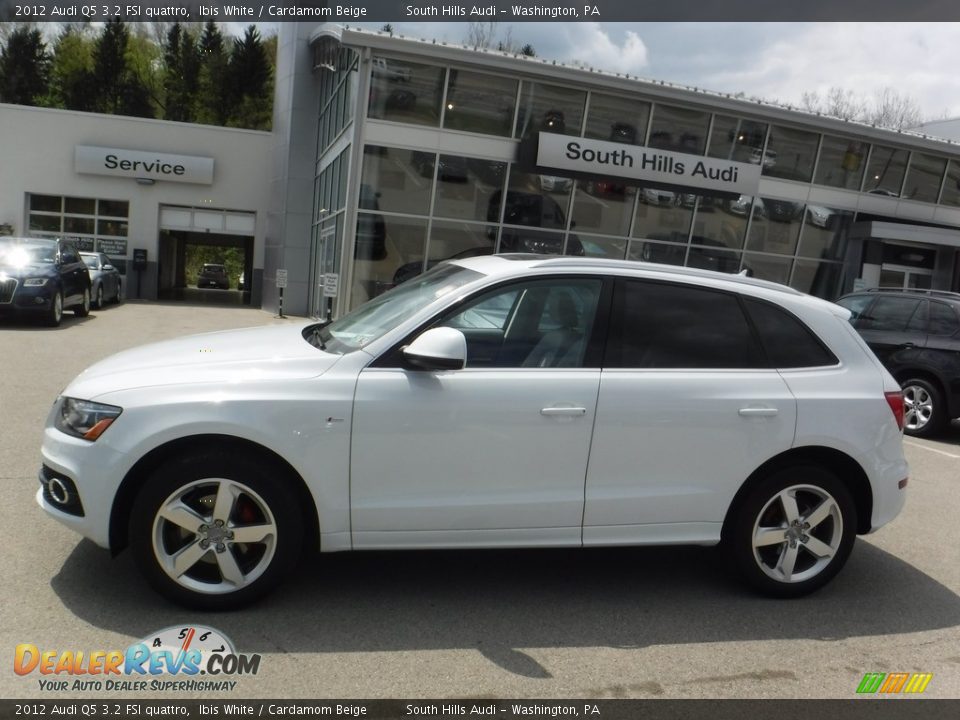 2012 Audi Q5 3.2 FSI quattro Ibis White / Cardamom Beige Photo #2