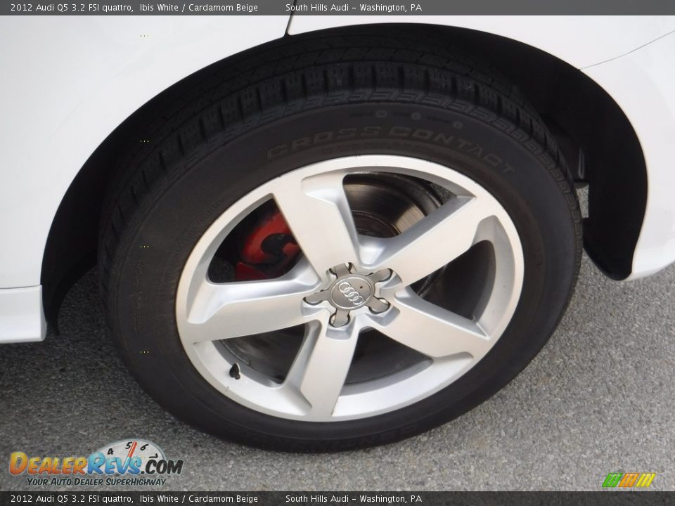 2012 Audi Q5 3.2 FSI quattro Ibis White / Cardamom Beige Photo #5