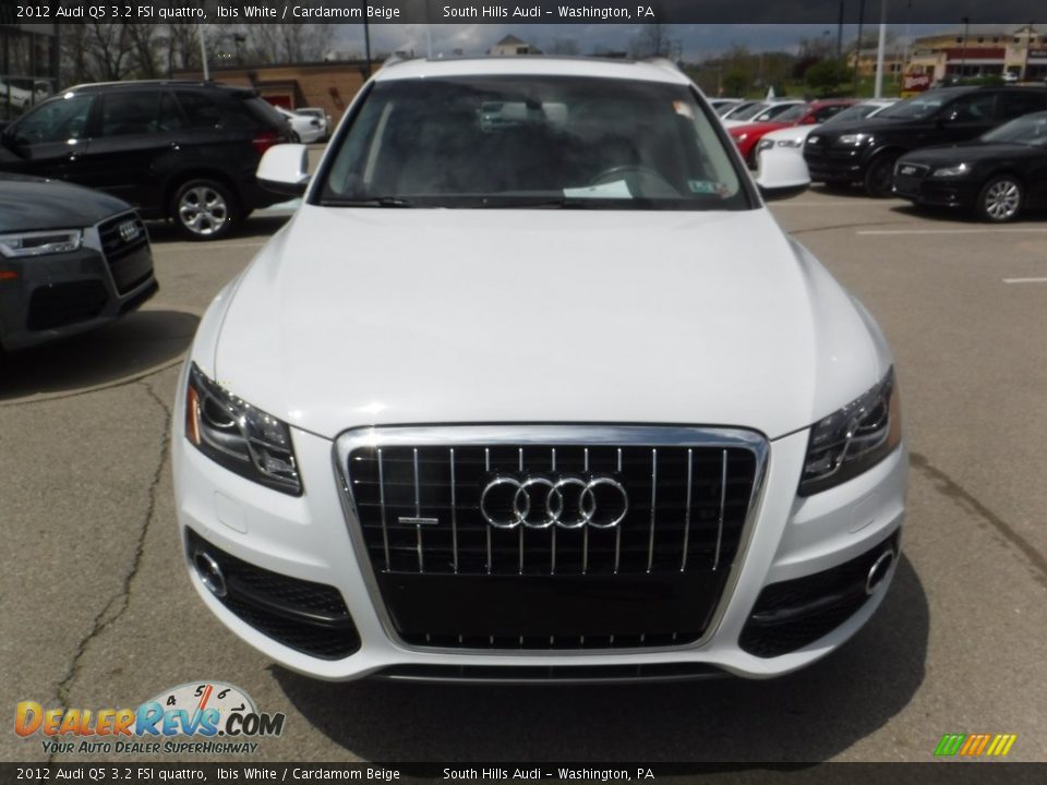 2012 Audi Q5 3.2 FSI quattro Ibis White / Cardamom Beige Photo #7