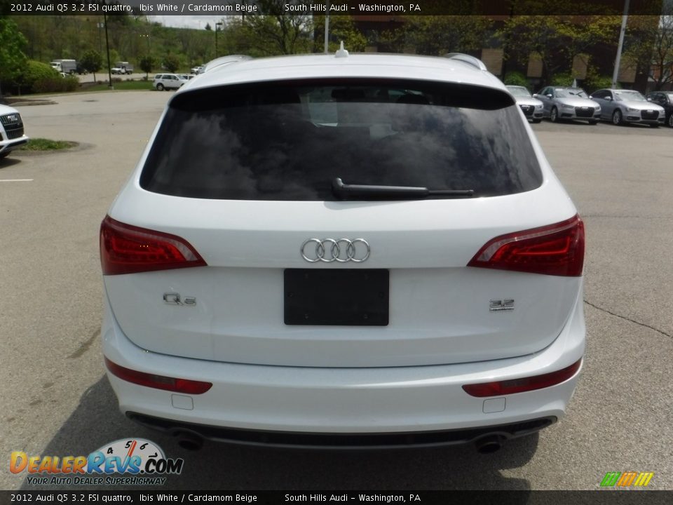 2012 Audi Q5 3.2 FSI quattro Ibis White / Cardamom Beige Photo #12