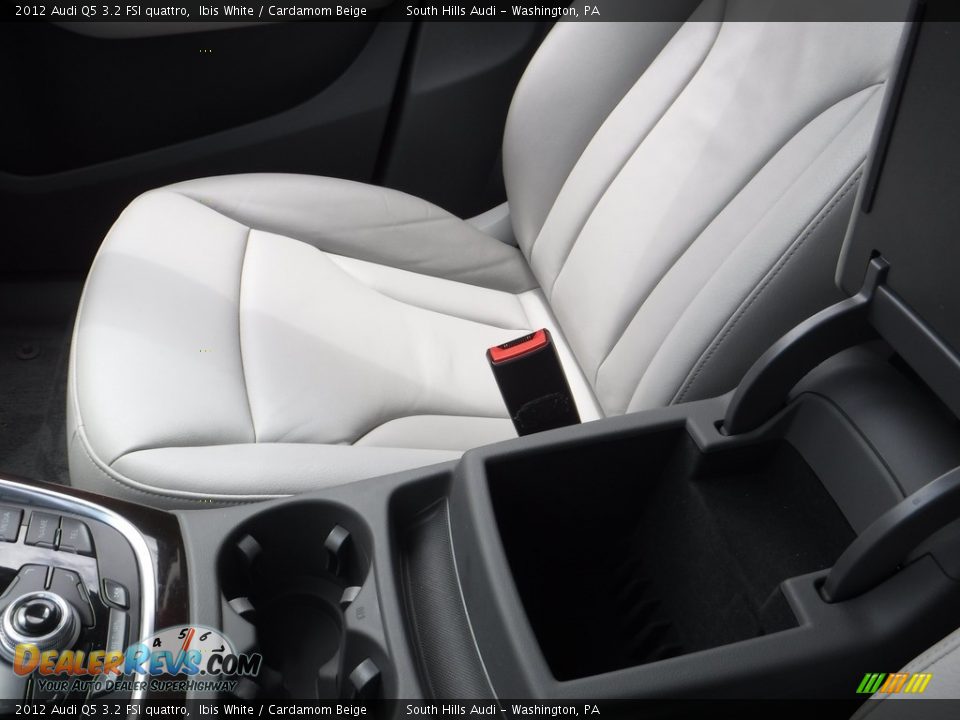 2012 Audi Q5 3.2 FSI quattro Ibis White / Cardamom Beige Photo #27