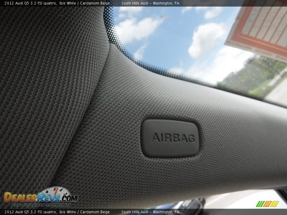 2012 Audi Q5 3.2 FSI quattro Ibis White / Cardamom Beige Photo #28