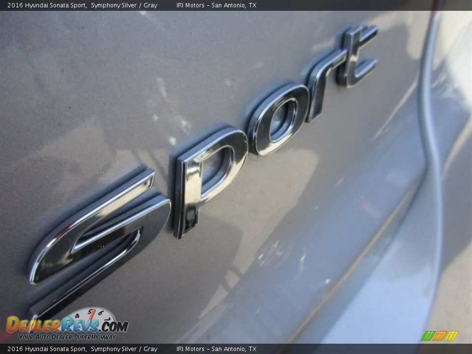 2016 Hyundai Sonata Sport Symphony Silver / Gray Photo #6
