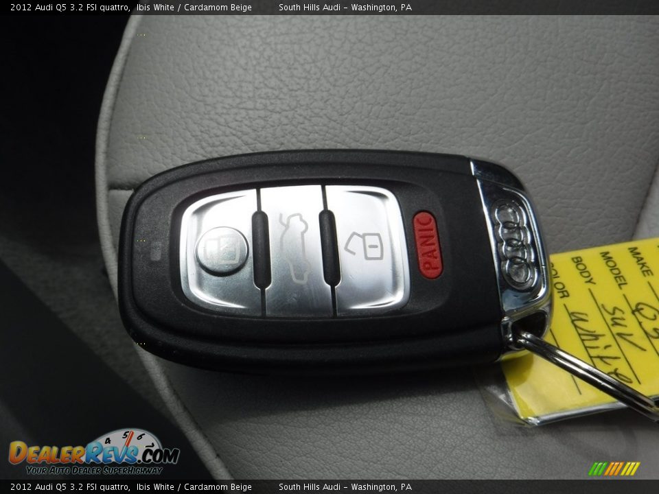 2012 Audi Q5 3.2 FSI quattro Ibis White / Cardamom Beige Photo #36