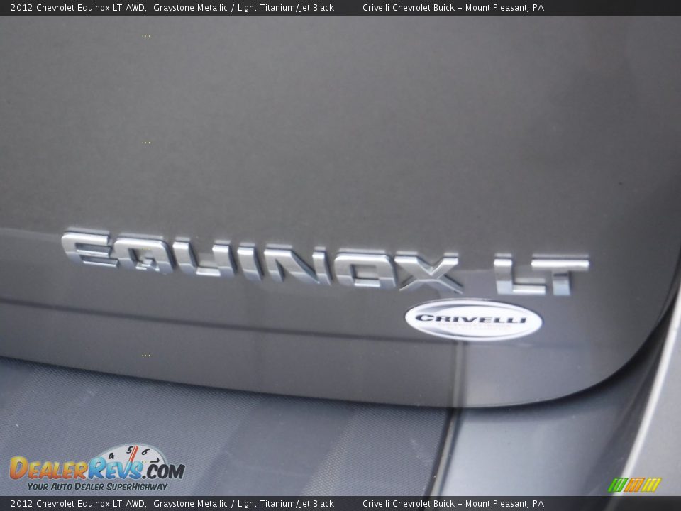 2012 Chevrolet Equinox LT AWD Graystone Metallic / Light Titanium/Jet Black Photo #9