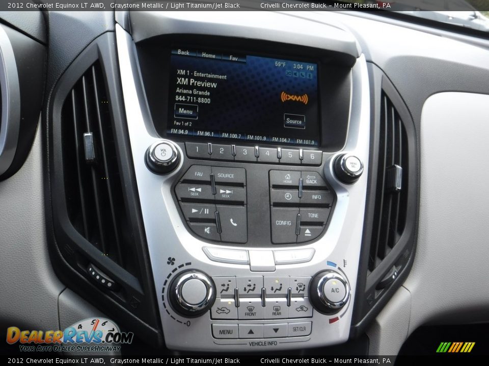 2012 Chevrolet Equinox LT AWD Graystone Metallic / Light Titanium/Jet Black Photo #16