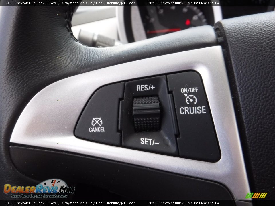 2012 Chevrolet Equinox LT AWD Graystone Metallic / Light Titanium/Jet Black Photo #22